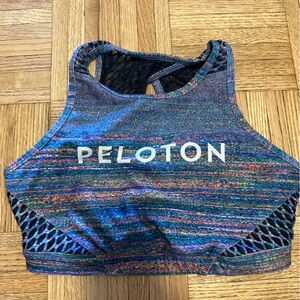 Colorful Peloton sports bra